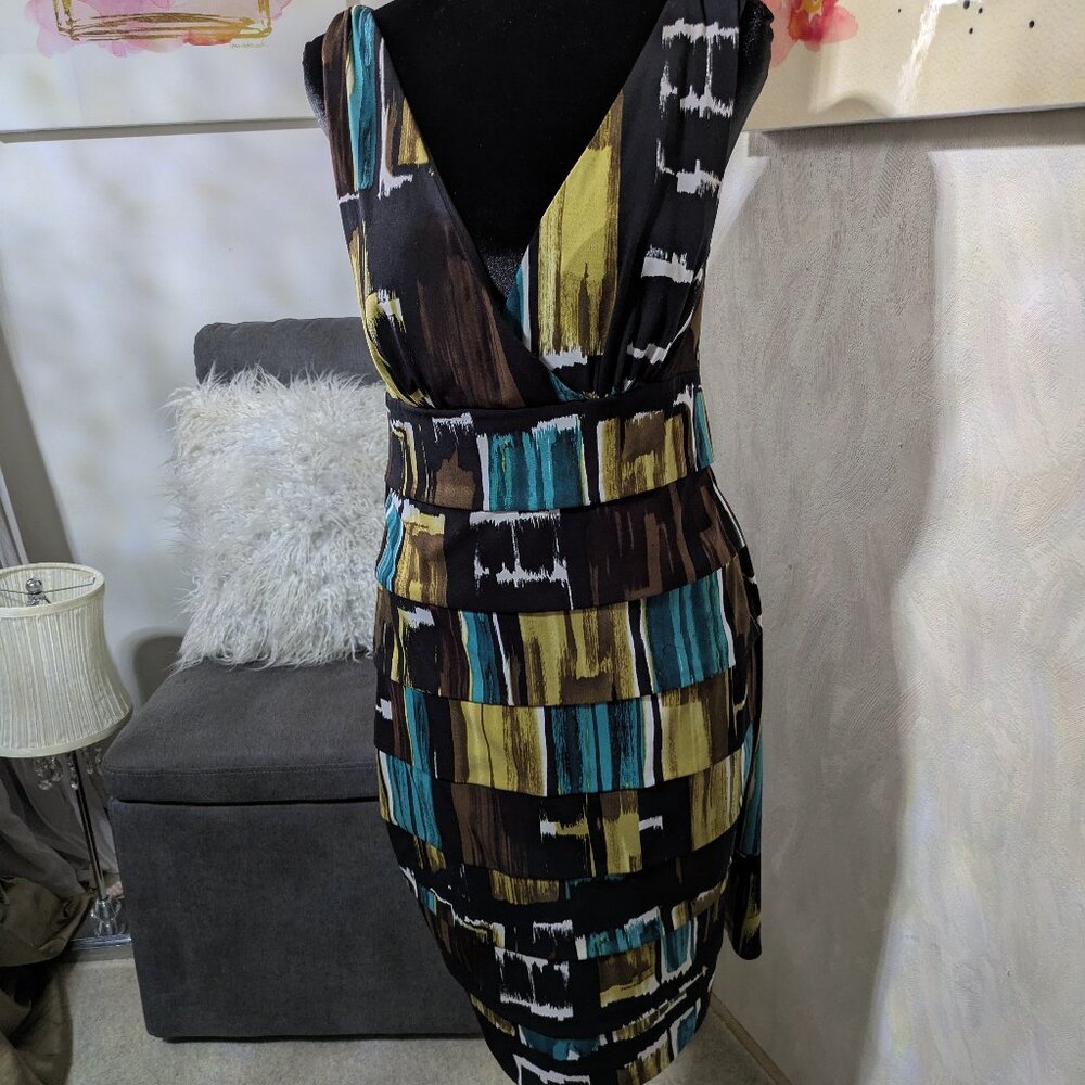 Multicolored Dress. Size 10.  Connected Apparel. Multi Colors,